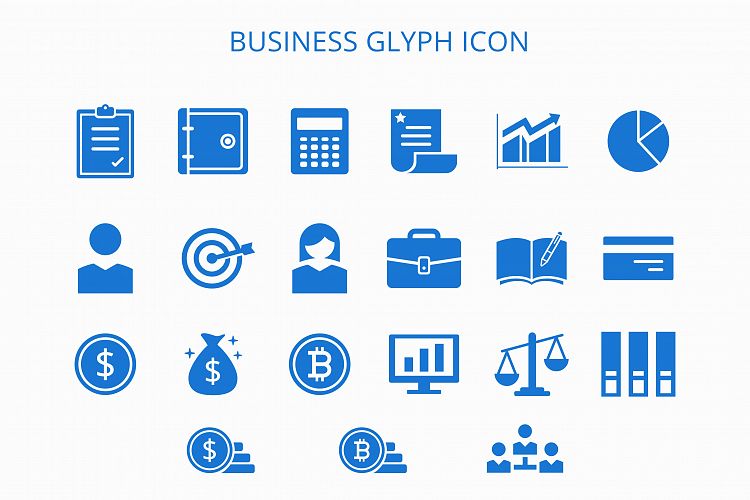 Business Glyph Icon