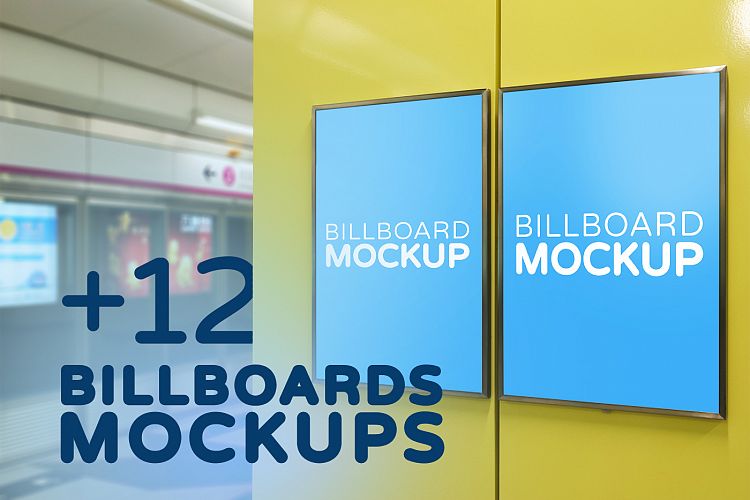 Subway Billboards Mockups Vol.1