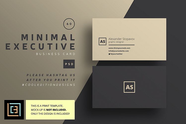 Minimal Executive Business Card - BC060