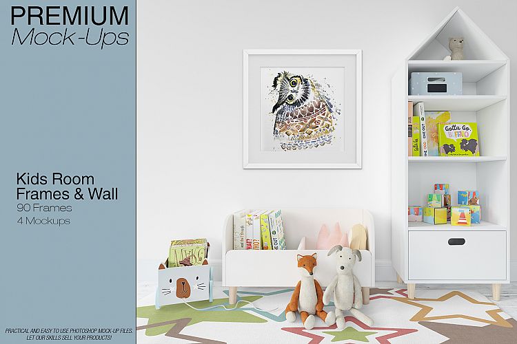 Kids Room - Wall Carpet & Frames