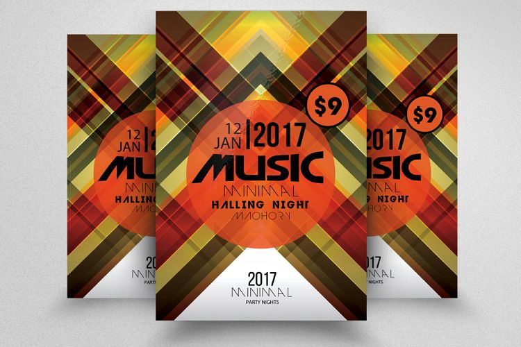 Abstract Music Night Flyer