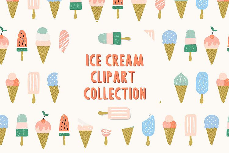 Ice Cream Clipart Eps&Png