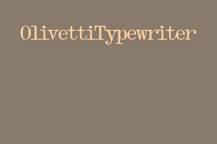 Olivetti Typewriter