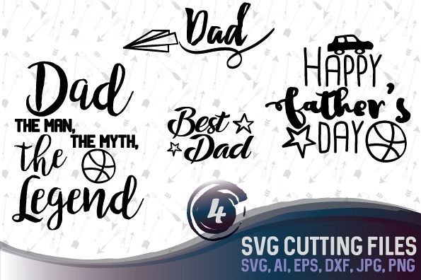 Fathers Day quotes and sayings bundle, SVG, PNG, JPG, EPS, AI, DXF
