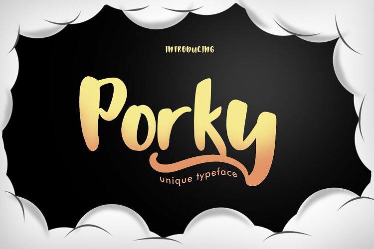 Porky Typeface