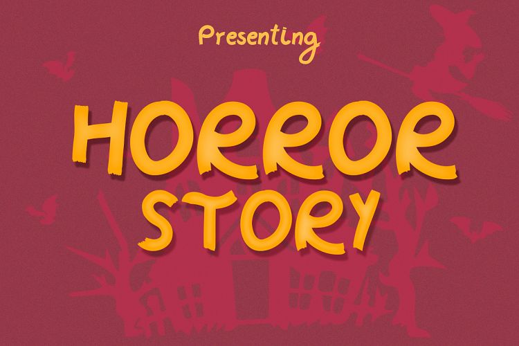 Horror Story Font - A Spooky Brush Font