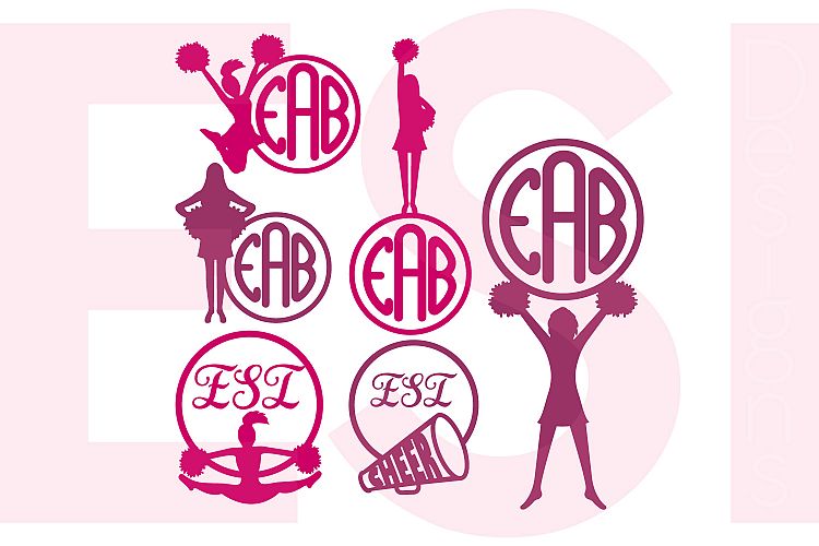 Cheer Monogram Designs Set