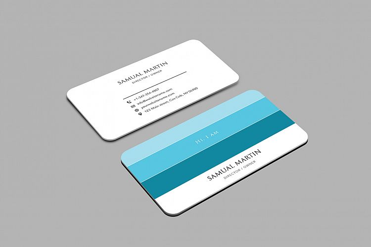 Beautiful Colours Modern Art Business Card