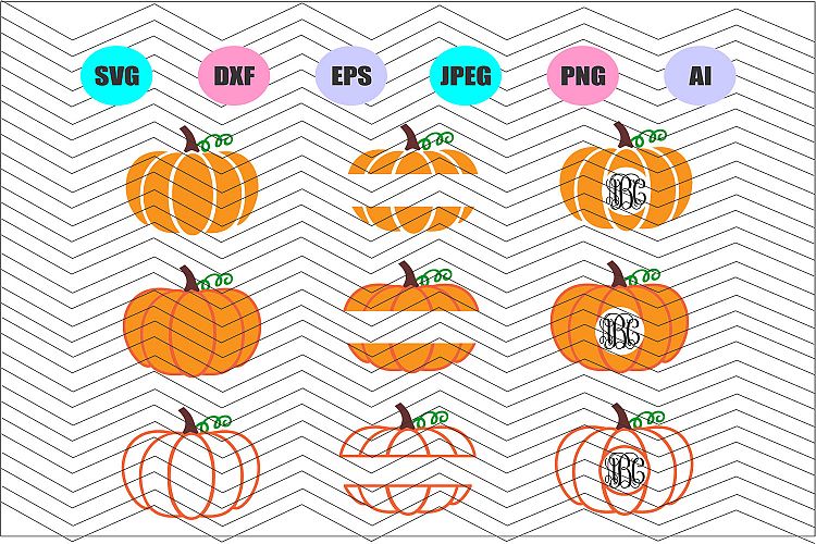 Pumpkin Svg Vector File Silhouette Cricut Design Vinyl Decal