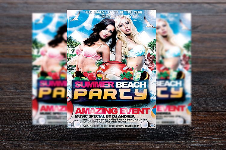 Summer Beach Party Flyer