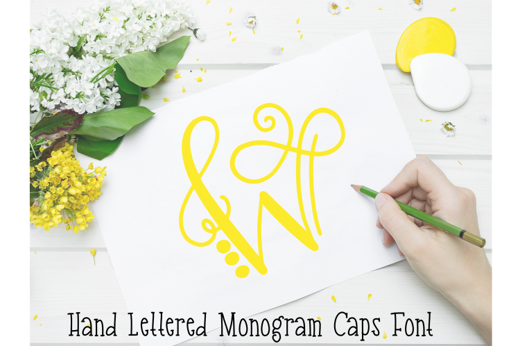 Monogram Hand Lettered Font