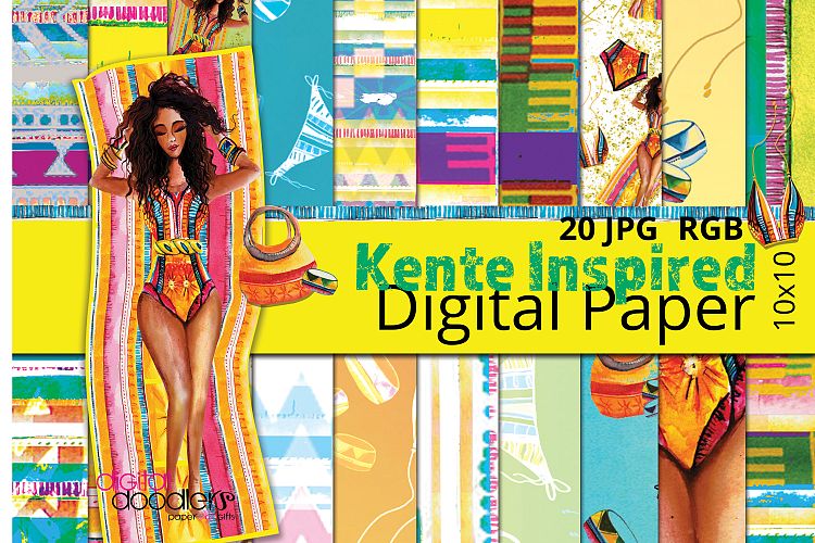 Kente Digital Paper