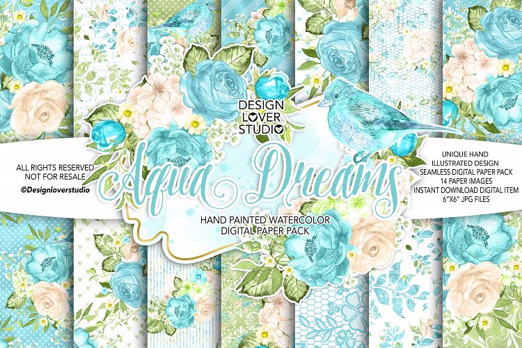 Watercolor AQUA DREAMS DP pack