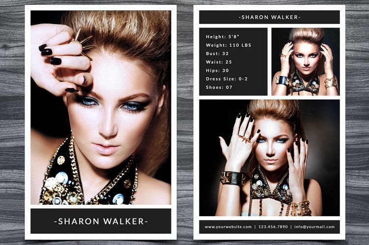 Model Comp Card Template