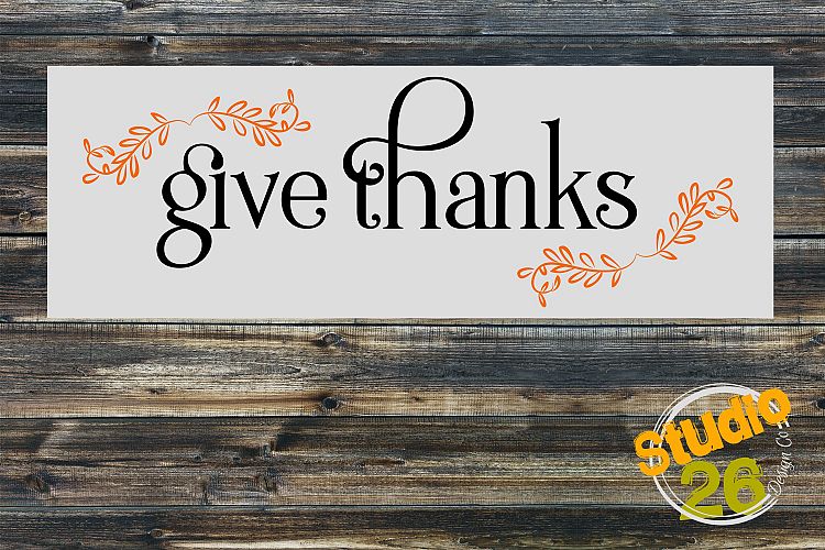 Give Thanks SVG
