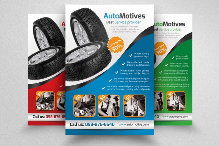 Automobile Repair Flyer Template