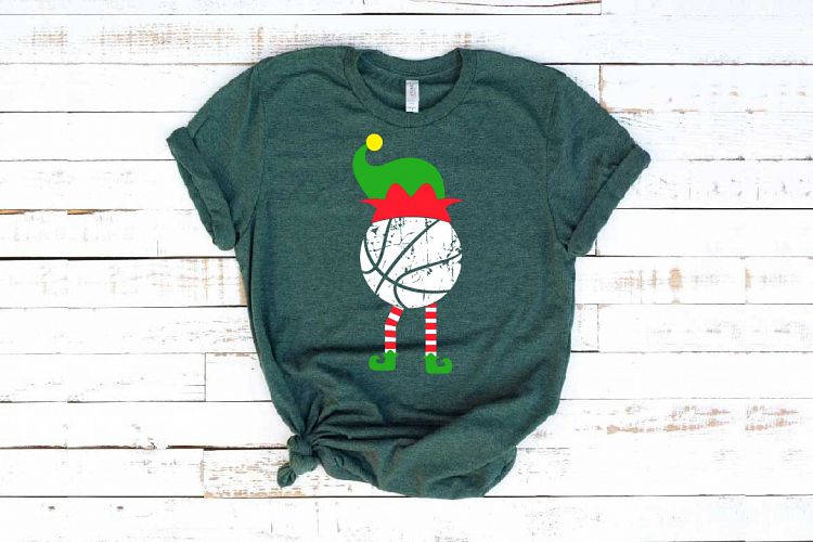 Elf Basketball Christmas svg merry christmas 1038s