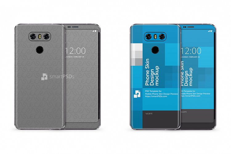 LG G6 Mobile Skin Design Template---------- example image 1