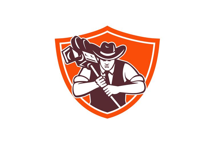 Cowboy Camera Operator Shield