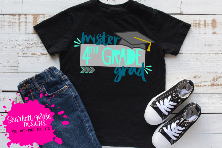 Mister 4th Grade Grad - Boy SVG