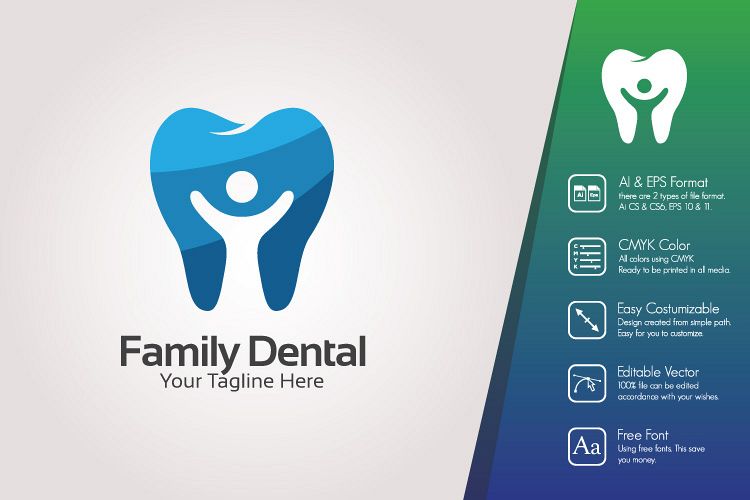 Family Dental Logo Template