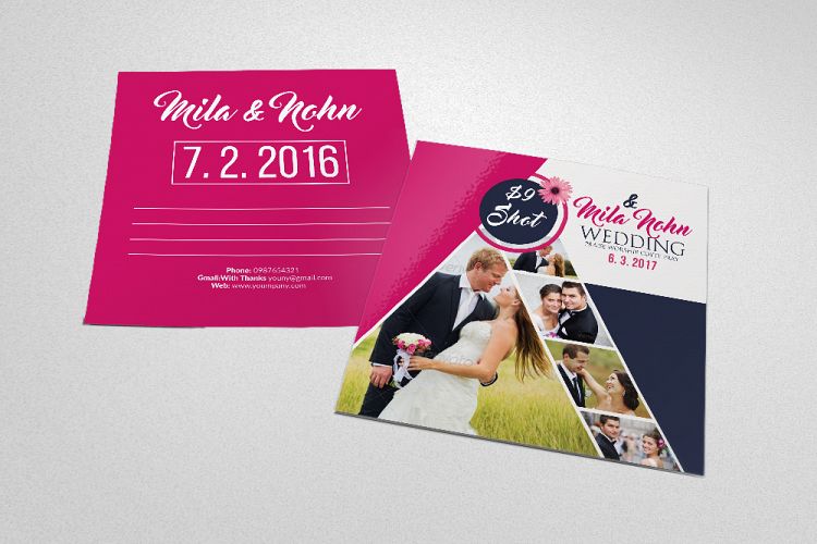 Wedding Invitation Postcard