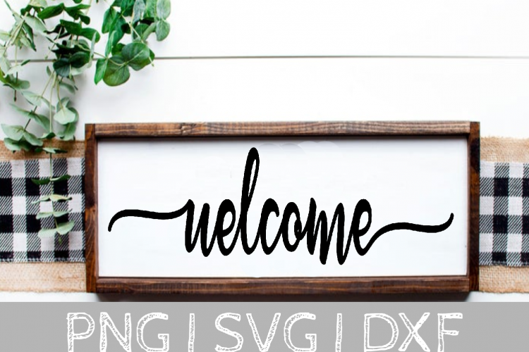 Download Welcome Sign SVG Cut File