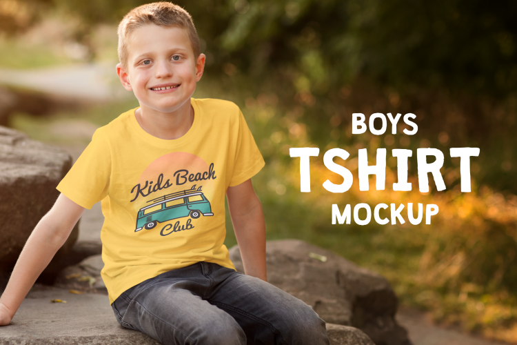 Boys T-shirt Mock-up