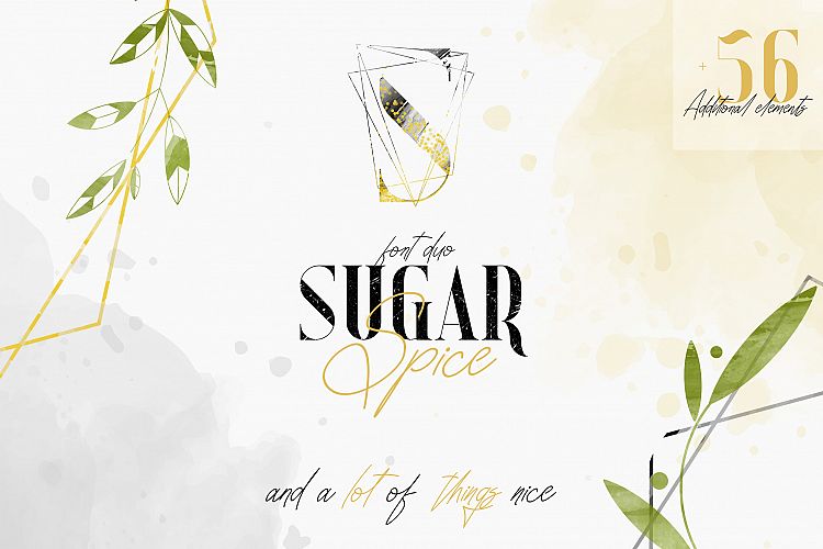 Sugar Spice - font duo Extras