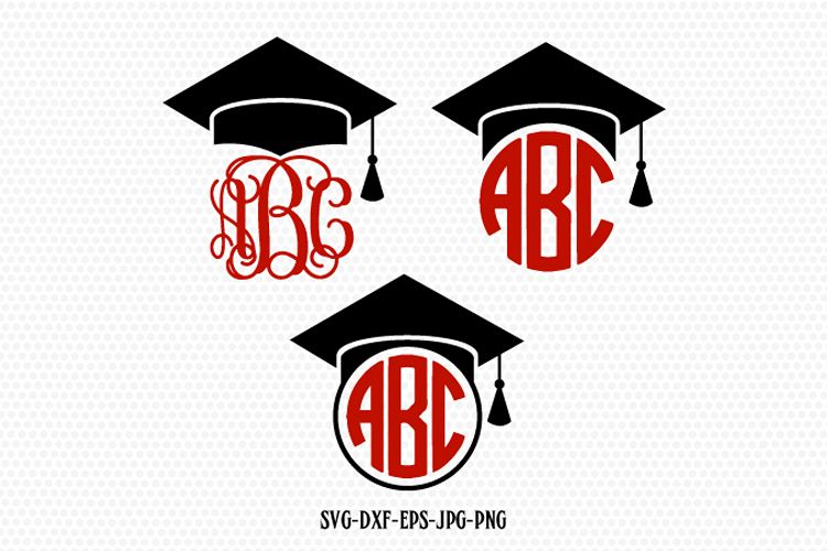 Download Graduation SVG, Graduation Cap SVG, Graduation Caps monogram frame, Graduation Cut Files,for ...