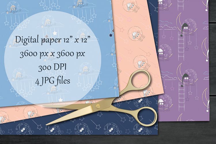 Dinosaurs digital paper pack. Scrapbooking printable papers Dinotopia.