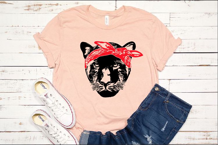 Panther Head bandana SVG Cutting Files 1030s