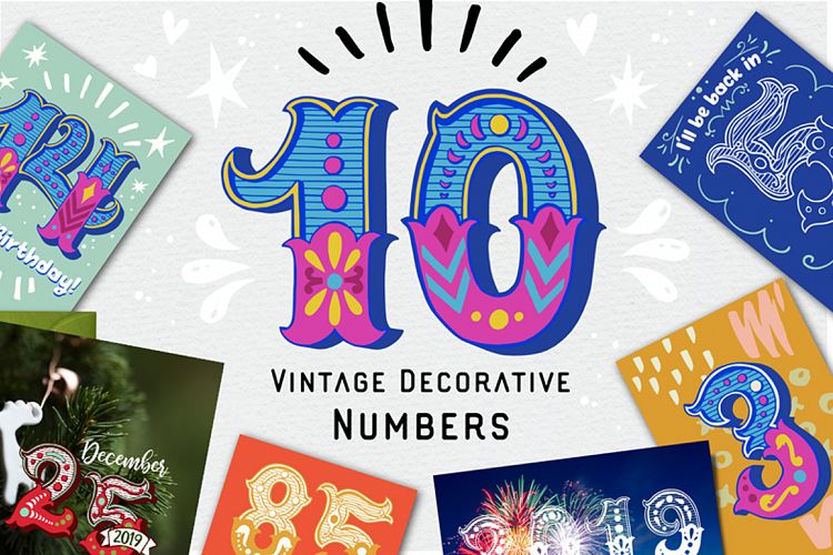 Vintage Decorative Numbers