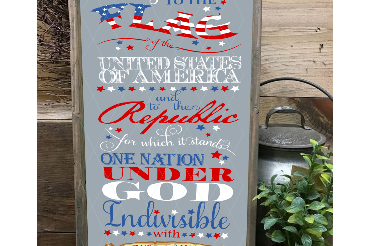 Pledge of Allegiance SVG, 4th Of July SVG, Patriotic Svg, Independence Day Svg, United States Svg, Allegiance Svg, Quote Svg, USA Svg