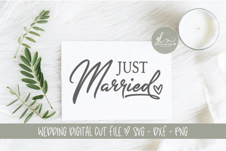 Download Free Svgs Download Just Married Wedding Sign Cut File Svg Dxf Png Free Design Resources