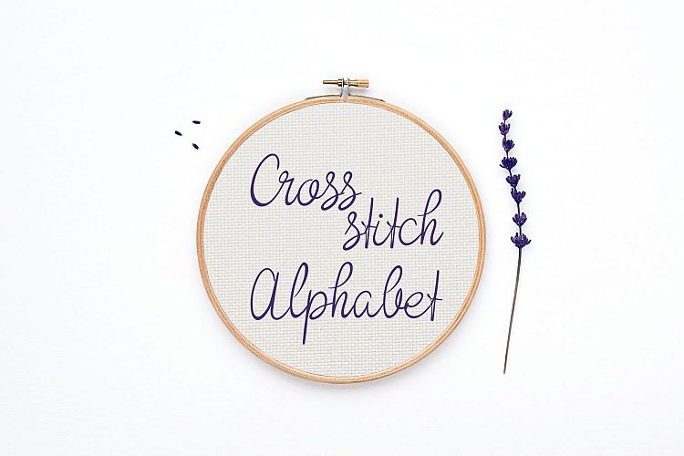Cross Stitch Alphabet Pattern - Alph95