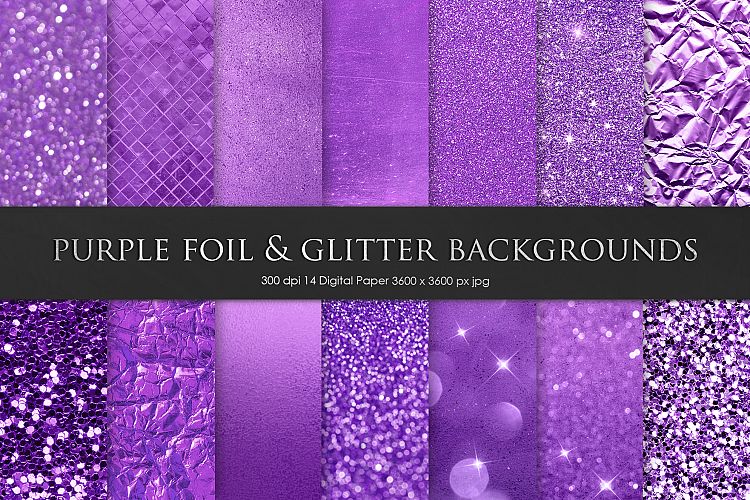 Purple Foil   Glitter Textures