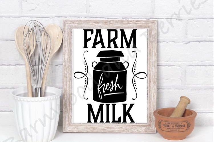Farm Fresh Milk SVG