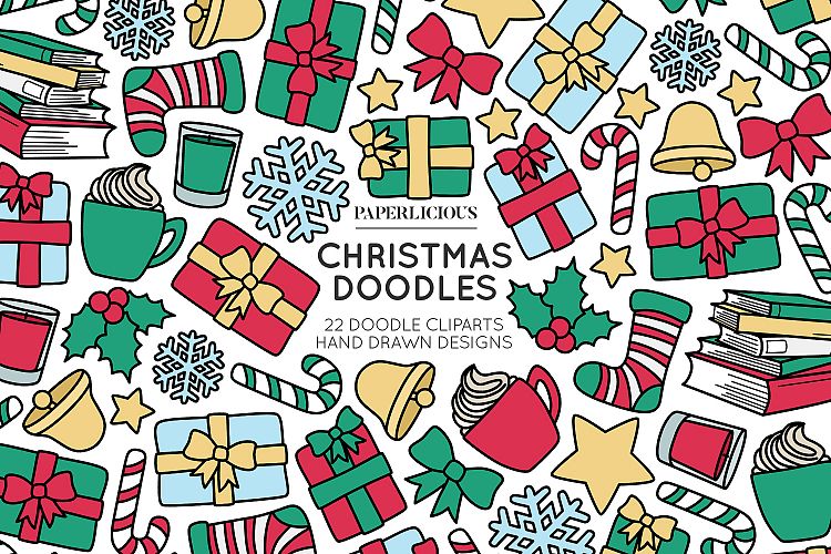 Free Illustrations download - Christmas Doodle Cliparts | Free Design ...