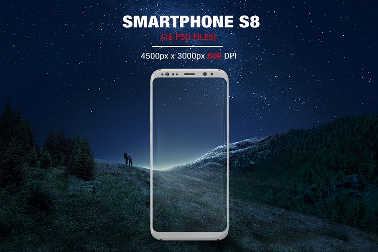 Samsung Galaxy s8 Mockup