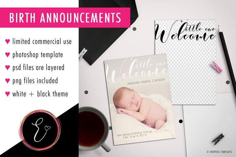 Design Your Own Birth Announcement, Diy Templates