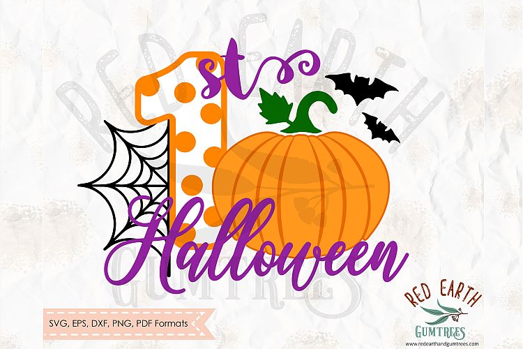 1st baby pumpkin Halloween, First pumpkin Halloween SVG,DXF (131827