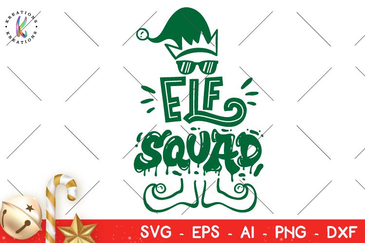 Christmas svg Elf Squad svg Elf Sunglassessvg