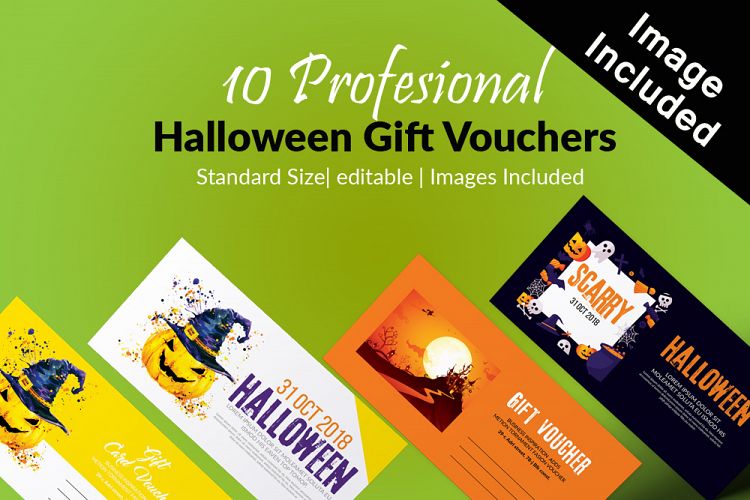 10 Halloween Gift Vouchers Bundle