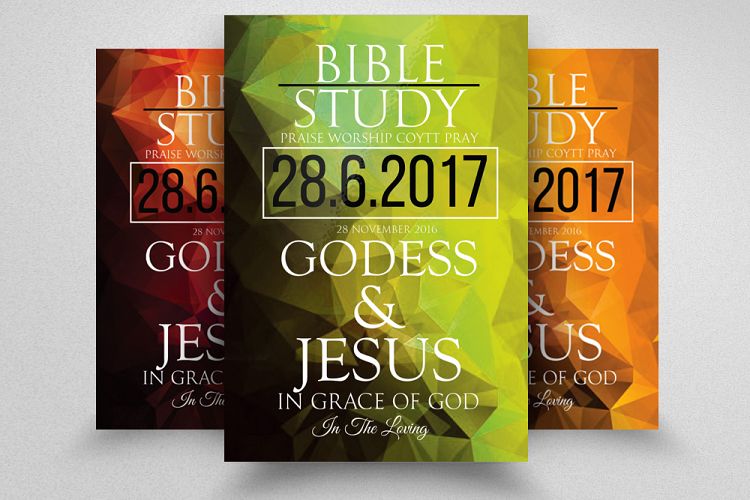 Bible Study Jesus Church Flyer
