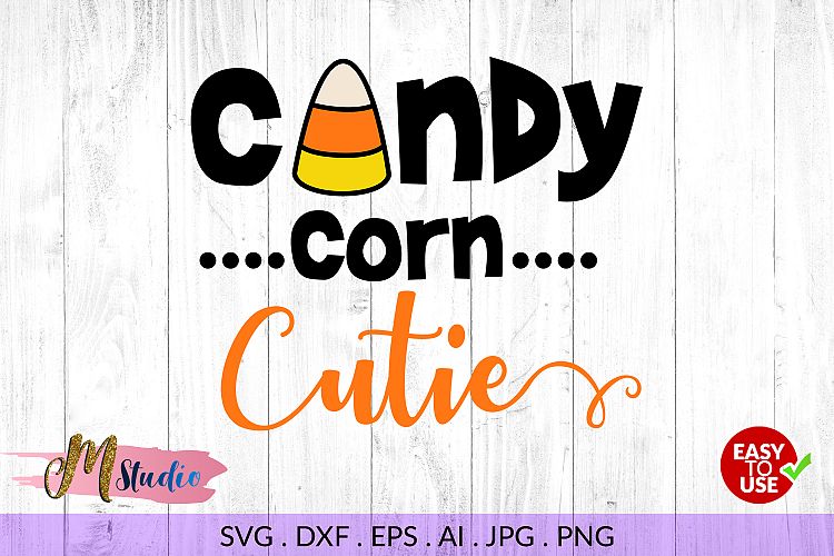 Candy corn cutie svg, for Silhouette Cameo or Cricut.
