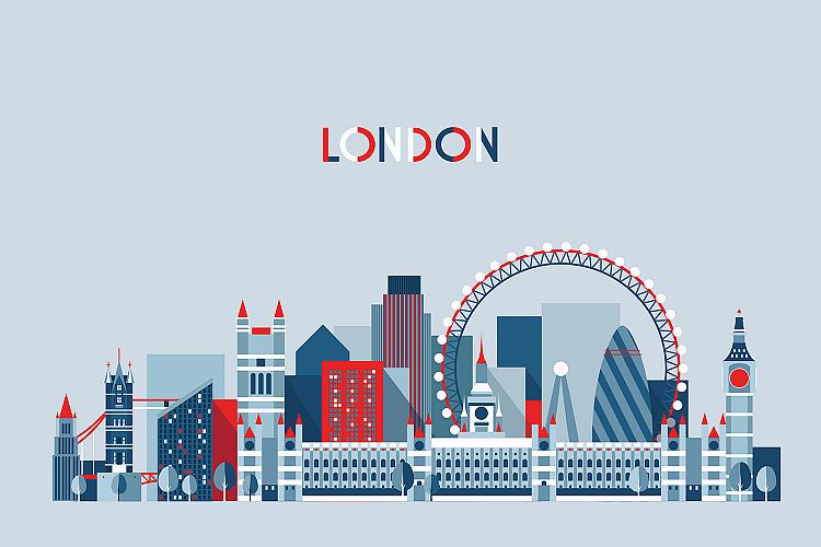 London skyline, England