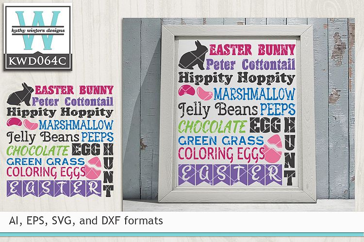 Easter SVG - Easter Subway Art example image 1