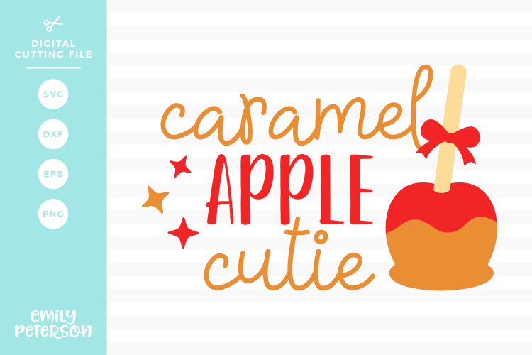 Caramel Apple Cutie SVG DXF EPS PNG