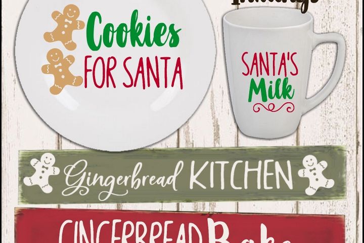 Gingerbread Kitchen Bundle SVG Cutter Files